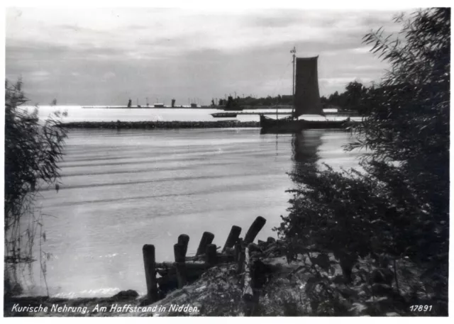 AK Nidden am Haffstrand ca. 1938 Kurische Nehrung Ostpreußen