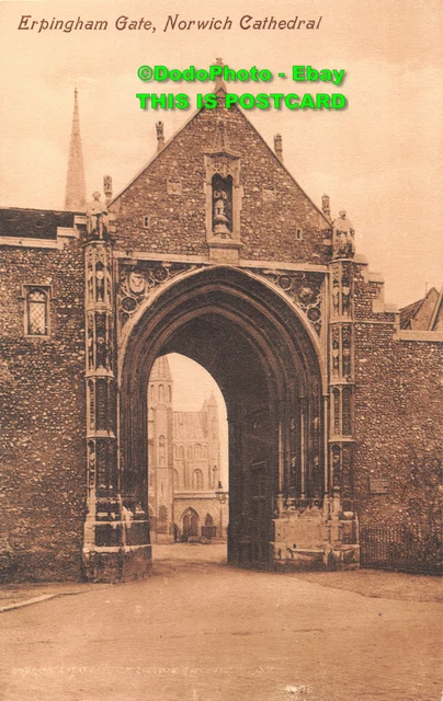 R337320 Norwich Kathedrale. Erpingham Tor. Valentine Serie