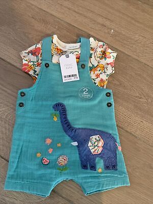 Next Baby Girl 2 Piece Green Dino Set Brand New With Tags  0-3 Months Outfit