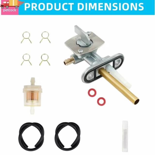 Fuel Petcock Shut Off Valve For Kawasaki Bayou 300 KLF KDX200 - Foto 13