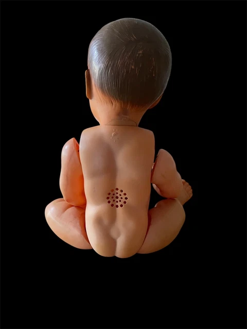 Baigneur Petitcollin 55 Cm – Celluloïd Années 30/40 – Rare Version Perforée Dos