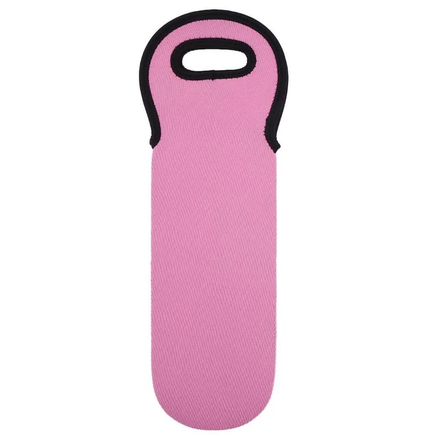 Cubierta protectora para botella de vino tinto a prueba de polvo para acampar al aire libre (rosa)