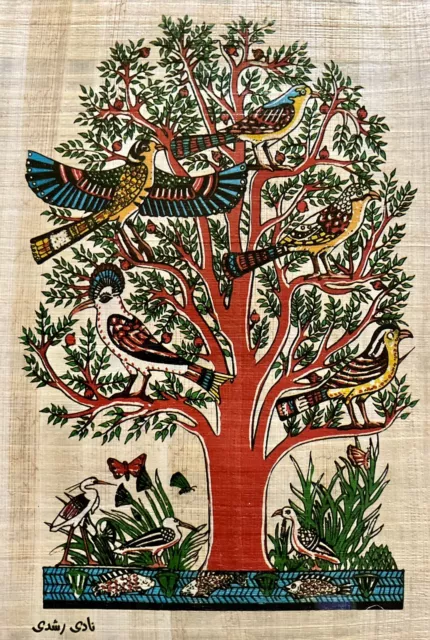 Handmade Egyptian papyrus-Tree of the life-8x12”