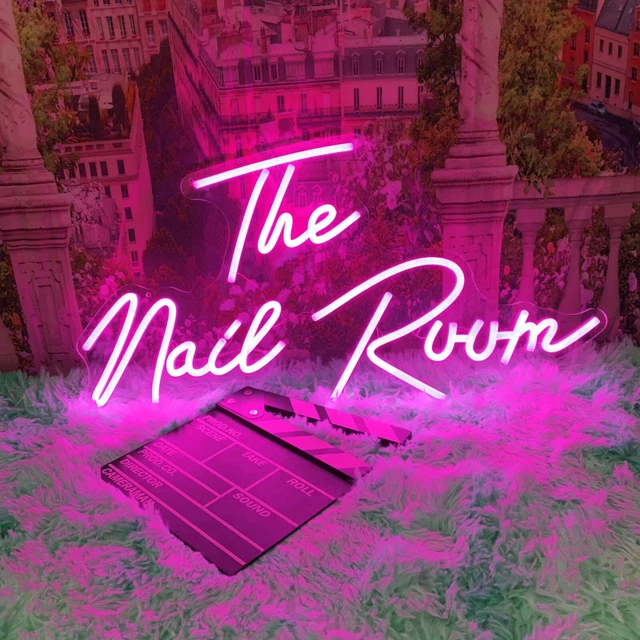 Custom Neon Sign The Nail Room Neon Sign Personalized LED Night Light for Salon