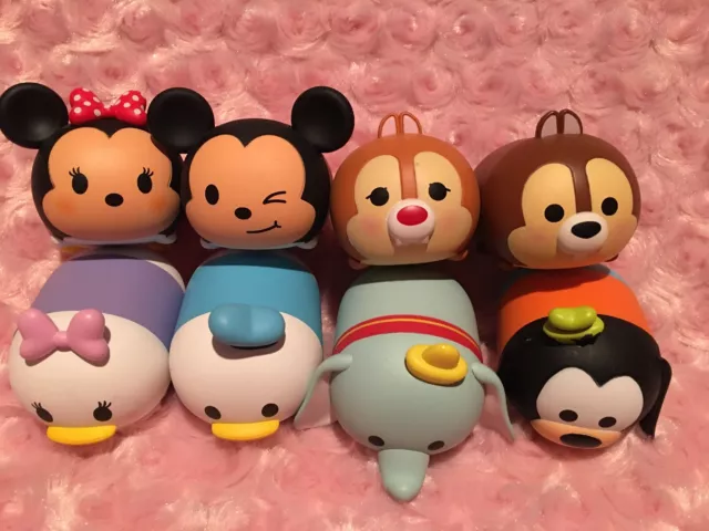 Disney 3" Vinylmation Tsum Tsum Vinyl Blind Box Toy Collectible Set Of 8 Htf
