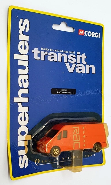 CORGI 1/64 SCALE Diecast Model 66204 - RAC Ford Transit Van - Orange ...
