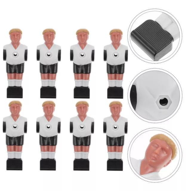 8 Pcs Resin Soccer Ball Machine Man Simulation Football Player Fake Athlete