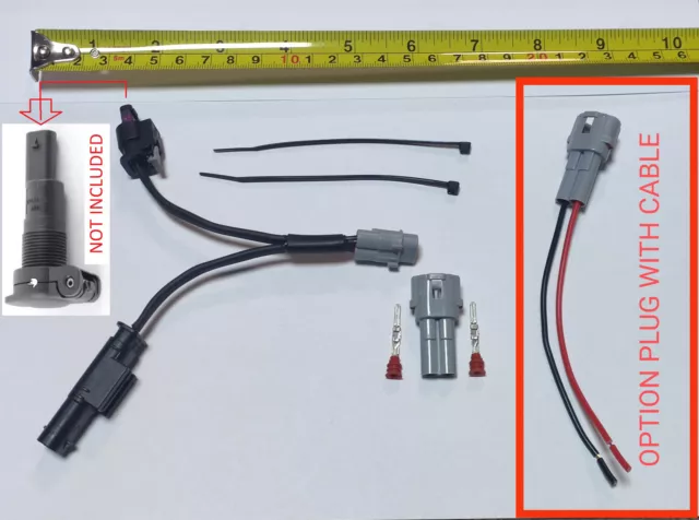 BMW RT GS R1200 R1250 F ST GT K power outlet splitter Genuine Plug USB NAVI LED