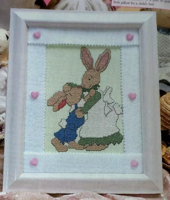 Cross Stitch Pattern BUNNY KISSES Designed by Carolyn Manning 66 Wide x 96 High