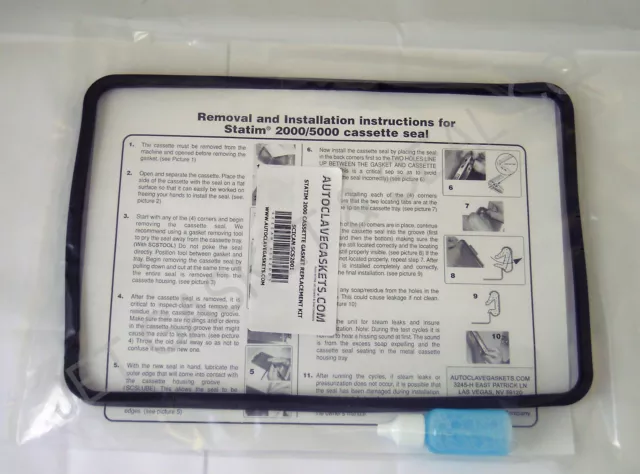 Jet Gasket Brand Cassette Seal Replacement Gasket Kit for SciCan Statim 2000