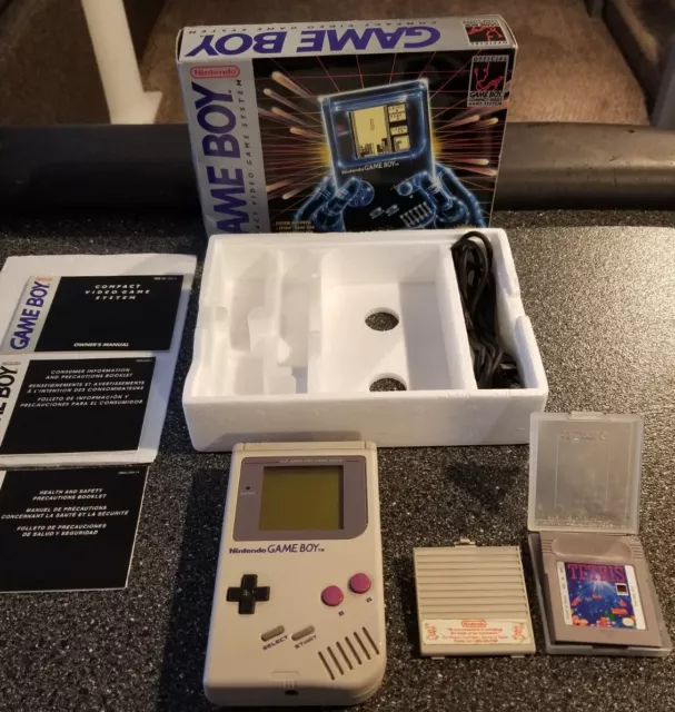 Original Nintendo Game Boy Gameboy Console With Original Box TESTED CIB