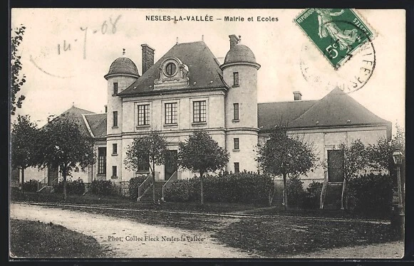 Carte Postale Ancienne CPA 63 Mozac - Mairie Et Ecole Communale (Années 1900)