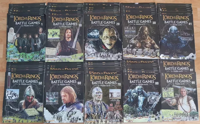 Multi-Listing Issues #1-91 Battle in Middle Earth Magazines single pick GW LOTR