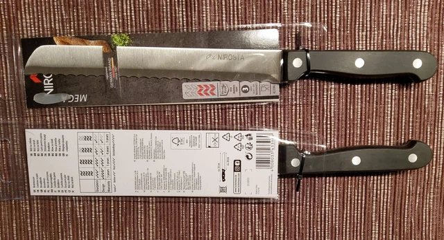 Nirosta Brotmesser MEGA Fackelmann 20/32 cm Klinge/Gesamt Edelstahl Küchenmesser