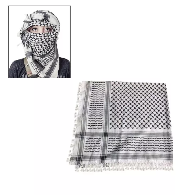 Arab Keffiyeh Shemagh Scarf Breathable Winter Shawl Neck Warmer Cover Head Wrap 2