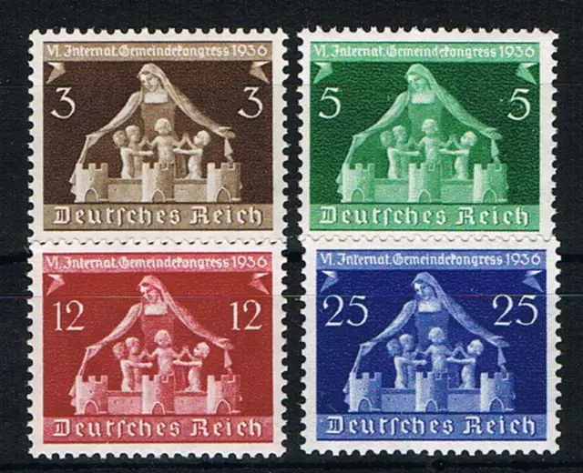 Deutsches Reich: MiNr. 617 - 620 ** postfrisch, Gemeindekongress 1936 [5266]