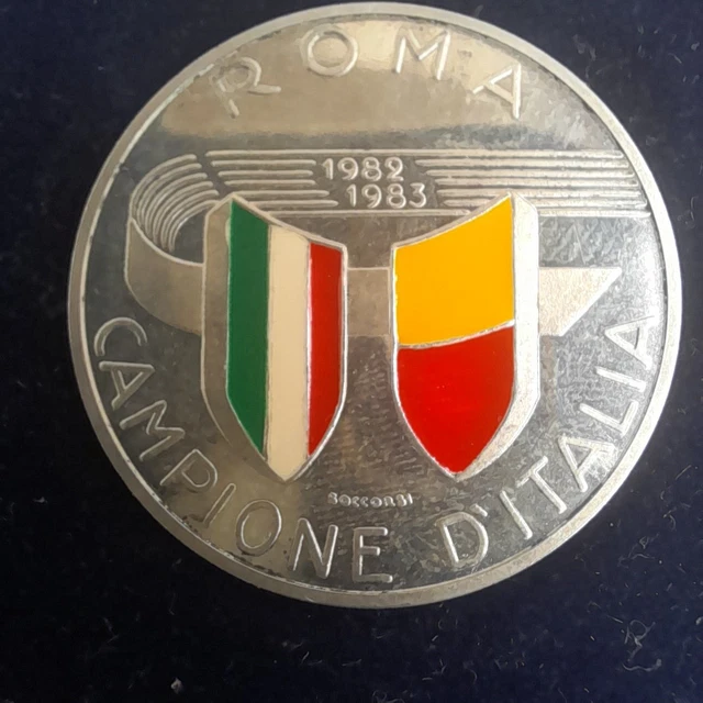 ROMA CAMPIONE D'ITALIA SCUDETTO 1982-1983 ADESIVO STICKER VINTAGE 80s