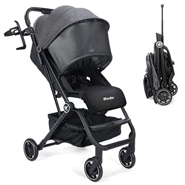 WHEELIVE LIGHTWEIGHT BABY Stroller, One Hand Easy Fold Compact Travel