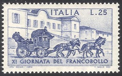 n42476 France 1963 Stamp Day/Horses/Roman Post Chariot/Transport/Animals 1v 