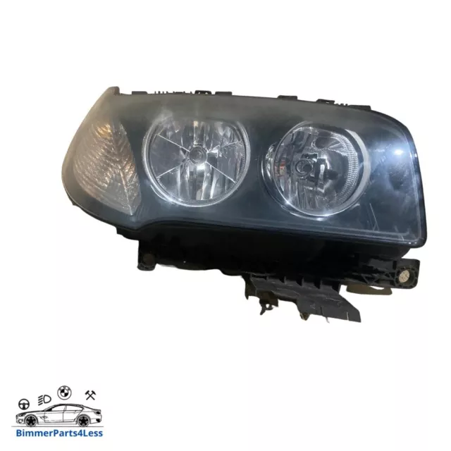 04-09 BMW X3 E83 OFFSIDE DRIVERS HALOGEN HEADLIGHT PN 7162196 Cloudy