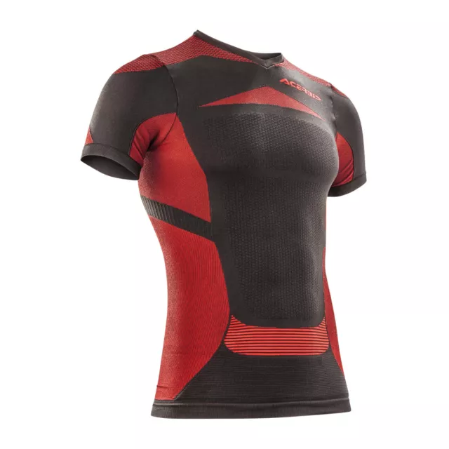 Acerbis Unterziehhemd Kurzarm X-Body Summer Schwarz/Rot