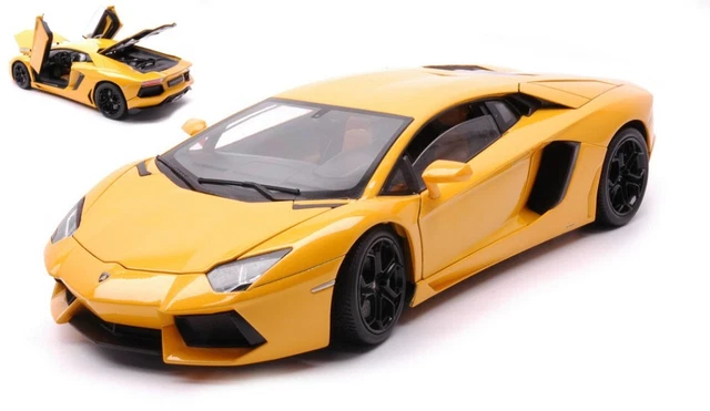 Modèle Voiture Lamborghini Aventador LP700-4 1:18 Orange - Welly 2011 - Neuf