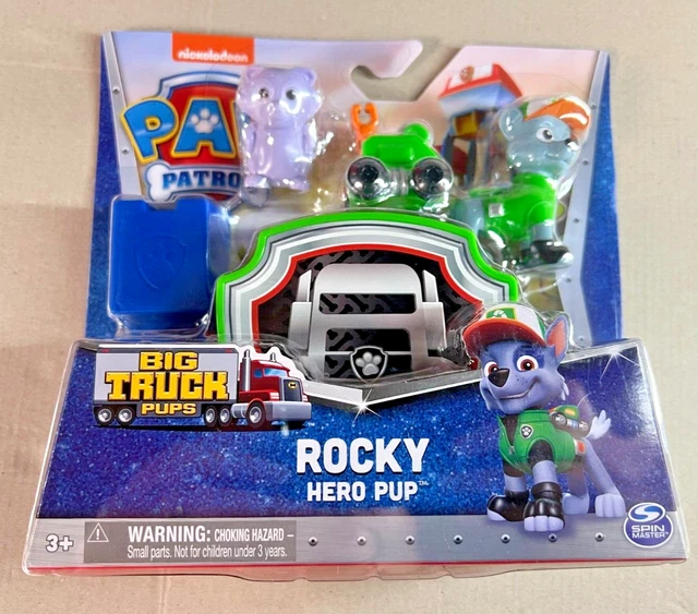 PAW PATROL ROCKY Hero Pup - Big Trucks Pups Figure Set - Brand New EUR ...