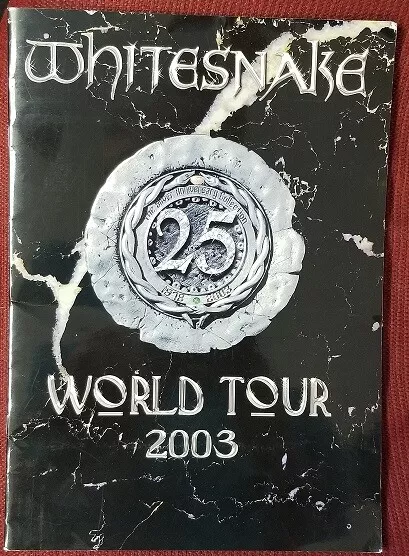 Whitesnake - 2003 World Tour With Ticket Stub Tour Concert Program Book - Vg++