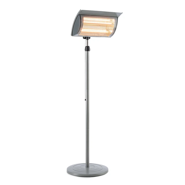 Heizstrahler Terrassen Heizgerät Halogen Wärmestrahler Garten Heizung IP44 2000W