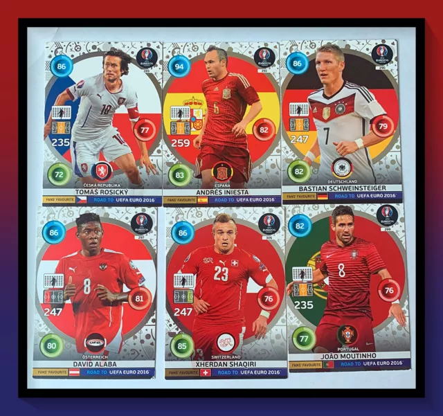 2016 Panini AdrenalynXL Road To Euro 2016 Trading Cards - Fans Favourite