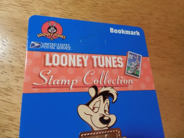 Vintage 1997 USPS Looney Tunes Stamp Bookmark Pepe Le Pew Skunk Bugs Bunny 3