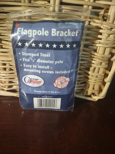 Olympus Stamped Steel 3/4" Diameter Pole Flagpole Bracket