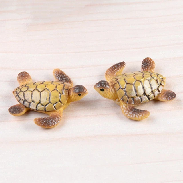 Mini Sea Turtle Miniature Aquarium Decoration Resin Ornaments For The Fish Tank