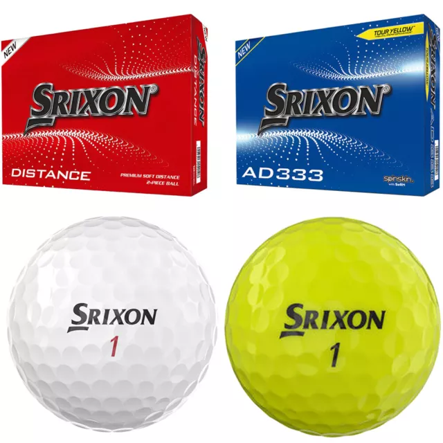 Srixon weiche Golfbälle Dutzendpack 12er Golfball reinweiß gelb