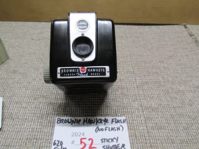 Vintage Kodak Brownie Hawkeye Camera Flash Model. No Flash Attachment. 620 Film