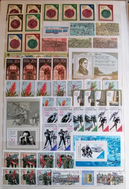 Sammlungsauflösung, DDR, Lot aus Jahrgang 1988 postfrisch(1)