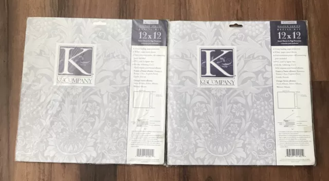 NEW Scrapbook Album 12x12 Green Fabric K & Company Includes 10 Page  Protectors