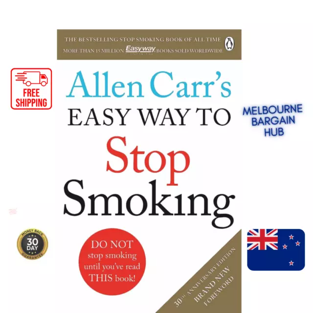 Allen Carr's Easy Way to Stop Smoking by Allen Carr book QUIT NEW AU | FREE SHIP