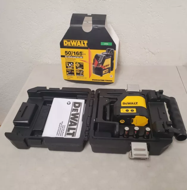 DEWALT 165 ft. Red Self-Leveling Cross-Line Laser Level (Model: DW088K)