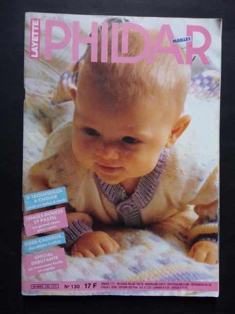 Catalogue Ancien Phildar N°144 Bébé Layette - 1987 - Occasion - Tricot Laine Vintage