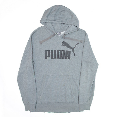 PUMA Sports Grey Pullover Hoodie Mens M