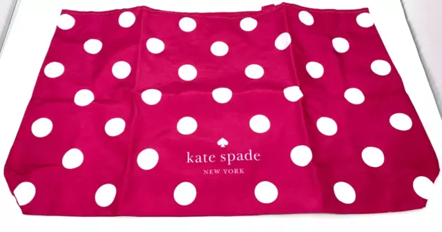 Kate Spade Reusable Shopping Tote Pink/White Polka Dot Shoulder Bag X-Large