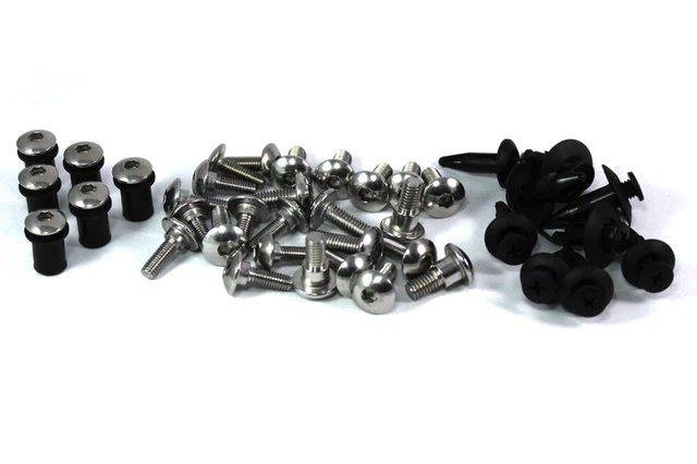 Xitomer Complete Fairing Bolt Kit For Honda CBR1000RR (2012-2016) – Black Anodized Alloy, 100+ Pieces