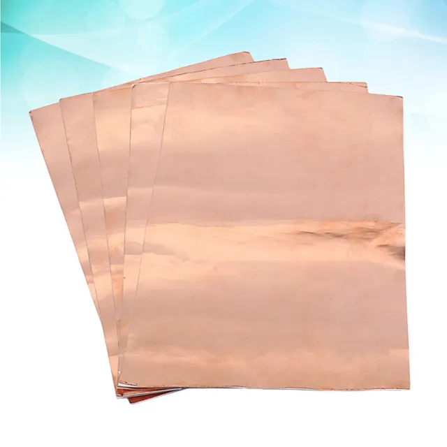 Papel de papel de aluminio de cobre cinta de papel de aluminio metálico hojas de cobre adhesivas
