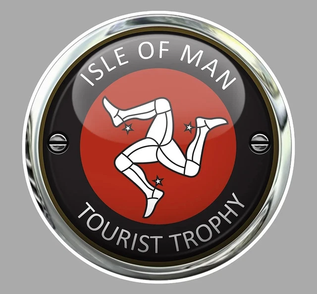 Isle Of Man TT Tourist Trophy Sticker - Racing Track Decal 14cm X 7.5cm IA068