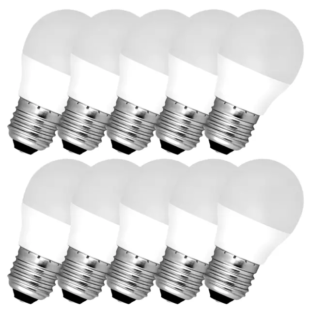 10 x LED Leuchtmittel Set E27 G45 4W 230V Tageslicht Lampe Glühbirne Birne milk