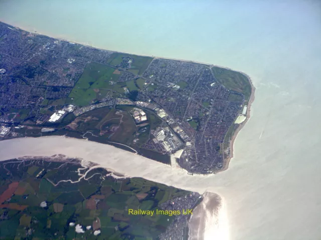 Aerial Photo 12x8 (A4) The River Wyre at Fleetwood  c2017