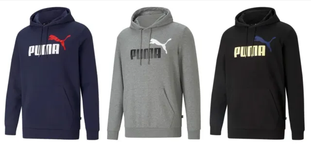 PUMA Herren ESS+ 2 Col Big Logo Hoodie TR Kapuzenpullover Trainingsshirt