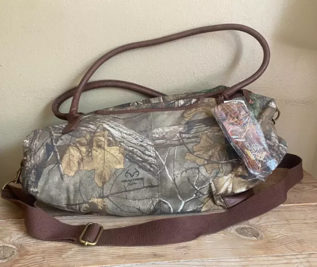 Realtree Xtra AP Camo Tote Bag Duffle Oversized Satchel Carryon Brown $59 NWT