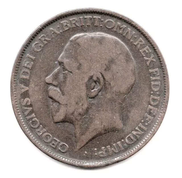Scarce 1912(H) GEORGE V Penny - Heaton Mint, Birmingham.